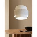 Ver imagem 3 de Lustre Sala de Jantar com Desvio Vivare Md-4401 Cúpula em Tecido 60cm Linho Bege 127/220v