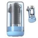 Ver imagem 2 de Kit Escova de Limpeza 4 em 1 Mamadeira Garrafa Copo Bebe Criança Bolsa Passeio Mala Viagem Higiene L