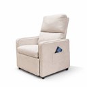 Ver imagem 3 de Poltrona Cadeira do Papai Esmeralda Reclinavel Veludo - Sofatec