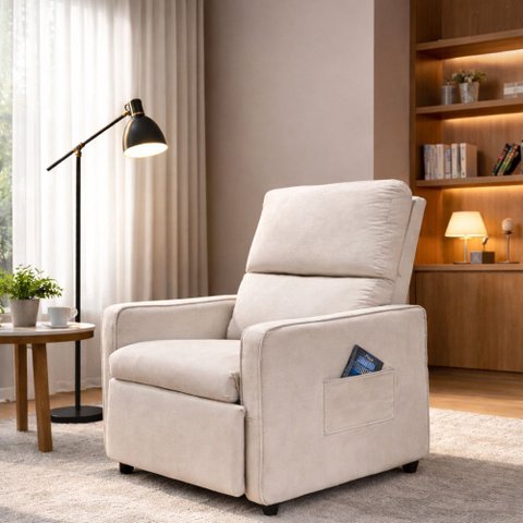 Poltrona Cadeira do Papai Esmeralda Reclinavel Veludo - Sofatec