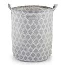 Ver imagem 1 de Cesto para Roupa Suja- Brinquedos Tecido (g) - Linha Loft Cinza Claro