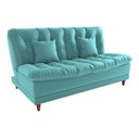Ver imagem 1 de Sofá Cama Duda Veludo Verde Menta Sala Premium Original 3 Lugares