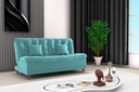 Ver imagem 2 de Sofá Cama Duda Veludo Verde Menta Sala Premium Original 3 Lugares