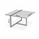 Ver imagem 5 de Mesa Centro Estilo Industrial Berlin Decorativa Moderna Klm Móveis