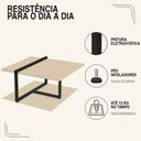 Ver imagem 4 de Mesa Centro Estilo Industrial Berlin Decorativa Moderna Klm Móveis