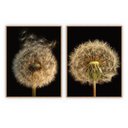 Ver imagem 1 de kit com 2 Quadros Decorativos Florais com Moldura e Vidro para Sala Quarto Escritório 42x52 - Art. Q
