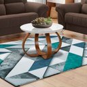 Ver imagem 3 de Mesa de Centro Bella Tampo de MDF/Vidro 60cm. - Branco Luka Decor