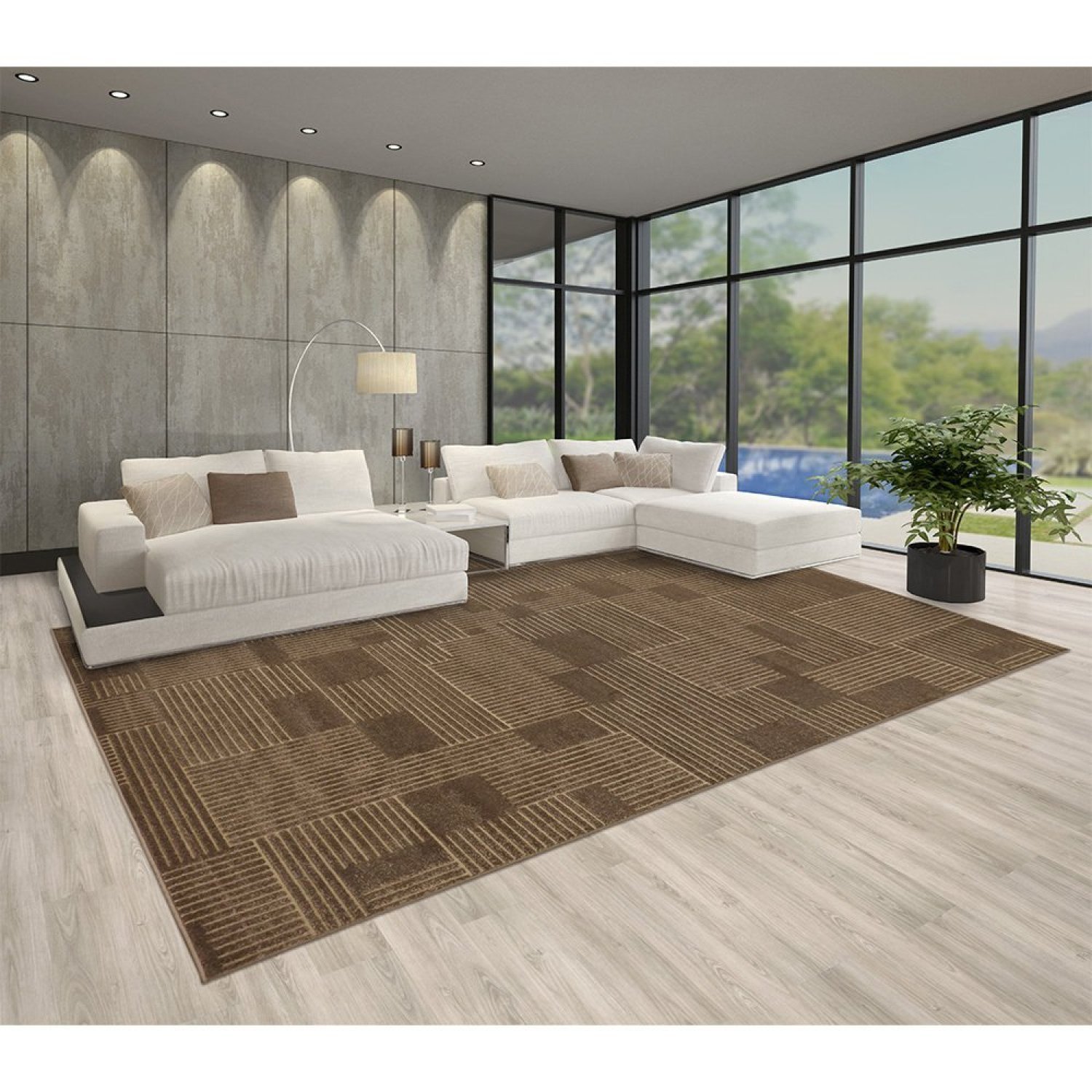 Tapete 200x250cm Chevron Tapetes São Carlos - 1