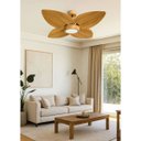 Ver imagem 4 de Ventilador de Teto com Controle Remoto Natuvent Dahlia LED 4 Pás Madeira Freijó 3000k Branco Quente
