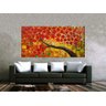 Quadro Pintura Tela Arvores e Flores Modernas Em Altos Relevos 2076: 60cm (A) x 110cm (L) - 2