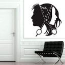 Ver imagem 1 de Adesivo de Parede Salão de Beleza Unissex-Especial 118x118cm