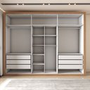 Ver imagem 5 de Guarda-roupa Casal Severo 6 Portas 6 Gavetas - Panorama Móveis