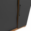 Ver imagem 5 de Roupeiro 2 Portas de Bater 2 Portas de Correr e 3 Gavetas Internas com Espelhos Dormitório Open