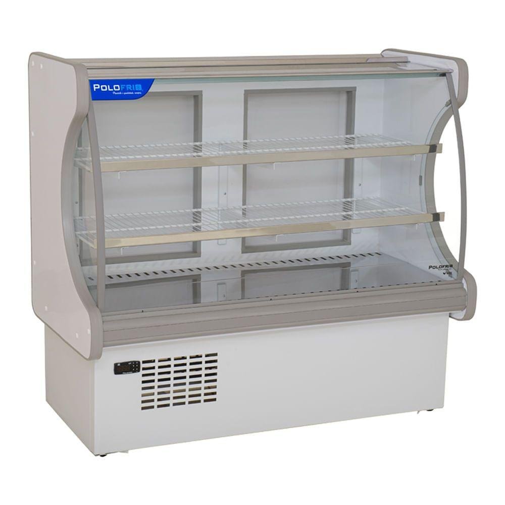 Vitrine Refrigerada para Doces 1mt Polofrio Balcão de Doce Branco 1mt 220v - 1