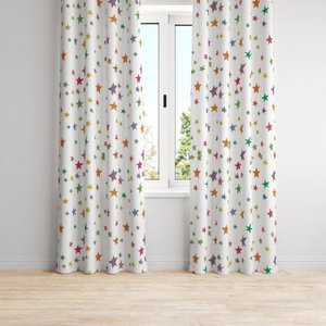Cortina Tecido Microfibra 240cm X 170cm Constelação Kids