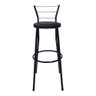 Banqueta Banco Alto Cozinha Alta Bar Bistro Area Americana:preto - 5