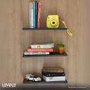 Ver imagem 3 de Kit 3 Prateleiras 40x20 Decoração Suporte Invisivel - Preto
