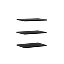 Ver imagem 1 de Kit 3 Prateleiras 40x20 Decoração Suporte Invisivel - Preto