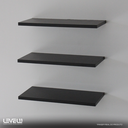 Ver imagem 6 de Kit 3 Prateleiras 40x20 Decoração Suporte Invisivel - Preto