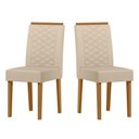 Ver imagem 2 de Cadeira Sala Jantar Aurea Kit 2 Ype/linho Palha