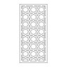 Painel Vazado Divisória Mdf Barcelona Branco Decore Painéis e Divisórias 0,60x2,70m - 1