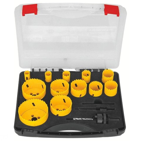 Jogo de Serras Copo Bi-metálicas Tramontina com Dentes em Aço Rápido Hss 15 Peças Tramontina