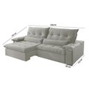 Ver imagem 6 de Sofá Nivus Linho 2 Módulos de 90cm B25cm Meu Sofá Online