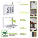 Ver imagem 7 de Cama de Casal Articulada Horizontal C/ Prateleira e 4 Nichos Cor:branco