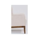 Ver imagem 5 de Poltrona Decorativa Realeza Base Madeira Linho Pérola - Larbelle