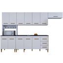 Ver imagem 2 de Cozinha Completa Atenas 12 Portas 3 Gavetas Kaiki Móveis - Branco