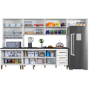 Ver imagem 3 de Cozinha Completa Atenas 12 Portas 3 Gavetas Kaiki Móveis - Branco