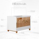 Ver imagem 4 de Berço Americano Apolo MDF Branco Reller Móveis