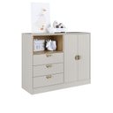 Ver imagem 6 de Cômoda Infantil 112,6cm com 2 Portas e 3 Gavetas Dl1080 Lille Art In Móveis