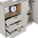 Ver imagem 5 de Cômoda Infantil 112,6cm com 2 Portas e 3 Gavetas Dl1080 Lille Art In Móveis
