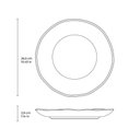 Ver imagem 5 de Kit Prato Raso 26,5cm e Fundo 21cm Ammi Arauco Cerâmica Porto Brasil Floral Verde 2pç