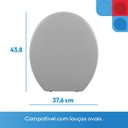 Ver imagem 3 de Assento Sanitário Almofadado Slim Astra