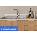 Ver imagem 4 de Balcão Cozinha Modulado Alma 3 Portas e 2 Gavetas 120cm Cedro Carraro