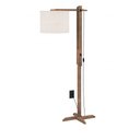 Ver imagem 1 de Abajur Chão Luminária Onix com Pés de Madeira Rustico - Off White