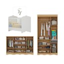 Ver imagem 5 de Quarto Bebê Completo Berço 3 em 1/Guarda-Roupa 3 Portas/Cômoda 4 Gavetas Vicente Multimóveis