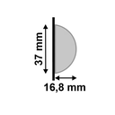 Ver imagem 4 de Meia Curva 599 Fendi de Poliest 3,7cm Santa Luzia (cx 6br)
