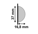 Ver imagem 4 de Meia Curva 599 Fendi de Poliest 3,7cm Santa Luzia (cx 6br)
