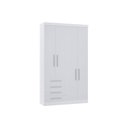 Ver imagem 1 de Guarda Roupa Modulado 134,50cm 4 Portas e 4 Gavetas Alpes Luciane Móveis
