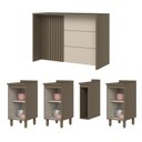 Ver imagem 6 de Kit Ilha Gourmet Connect com Balcões 40cm e Porta Toalha Duna-Cristal Móveis Henn Duna-Cristal