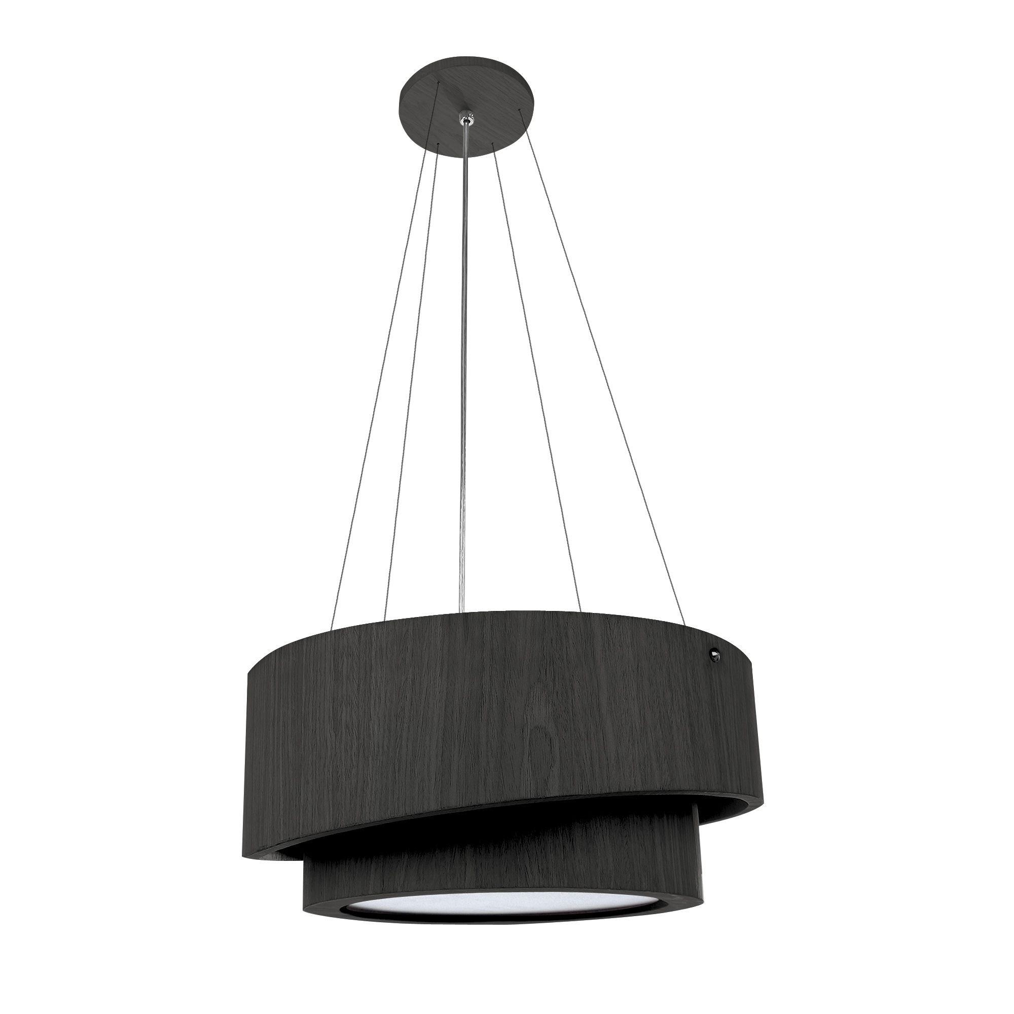 Pendente Doble Redondo 60cm - 5 Luzes Adrilustres Preto - 1