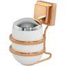 Suporte Porta Algodão Cotonete Fixação Ventosa Rose Gold Wp Connect - 2
