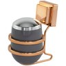 Suporte Porta Algodão Cotonete Fixação Ventosa Rose Gold Wp Connect - 4