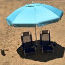 Ver imagem 4 de Guarda-sol Zaka Alumínio 2.5 Metros Turquesa Grande Reforçado com Espiral