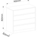 Ver imagem 4 de Cômoda Modulada 4 Gavetas Urban