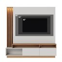Ver imagem 4 de Estante de Tv 65 Polegadas 180cm com Led Radaelli C04 - D'Rossi Cor Freijó e Off White Matte