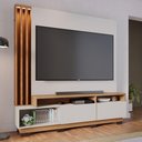 Ver imagem 2 de Estante de Tv 65 Polegadas 180cm com Led Radaelli C04 - D'Rossi Cor Freijó e Off White Matte